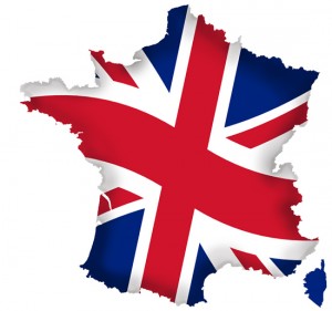 France - Union Jack Outlined