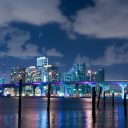 La vie nocturne dans la ville de Miami