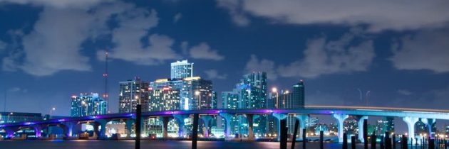 La vie nocturne dans la ville de Miami